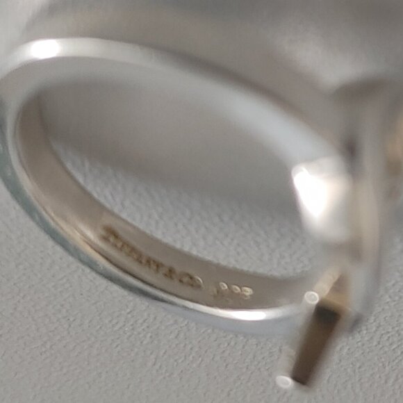 Tiffany & Co. Paloma Picasso 925 Silver Ring size 5.25 "Loving Heart" - Picture 6 of 16